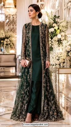Nazneen Handcrafted Maxi Dress - Maxi Wholesale Pakistani Suit