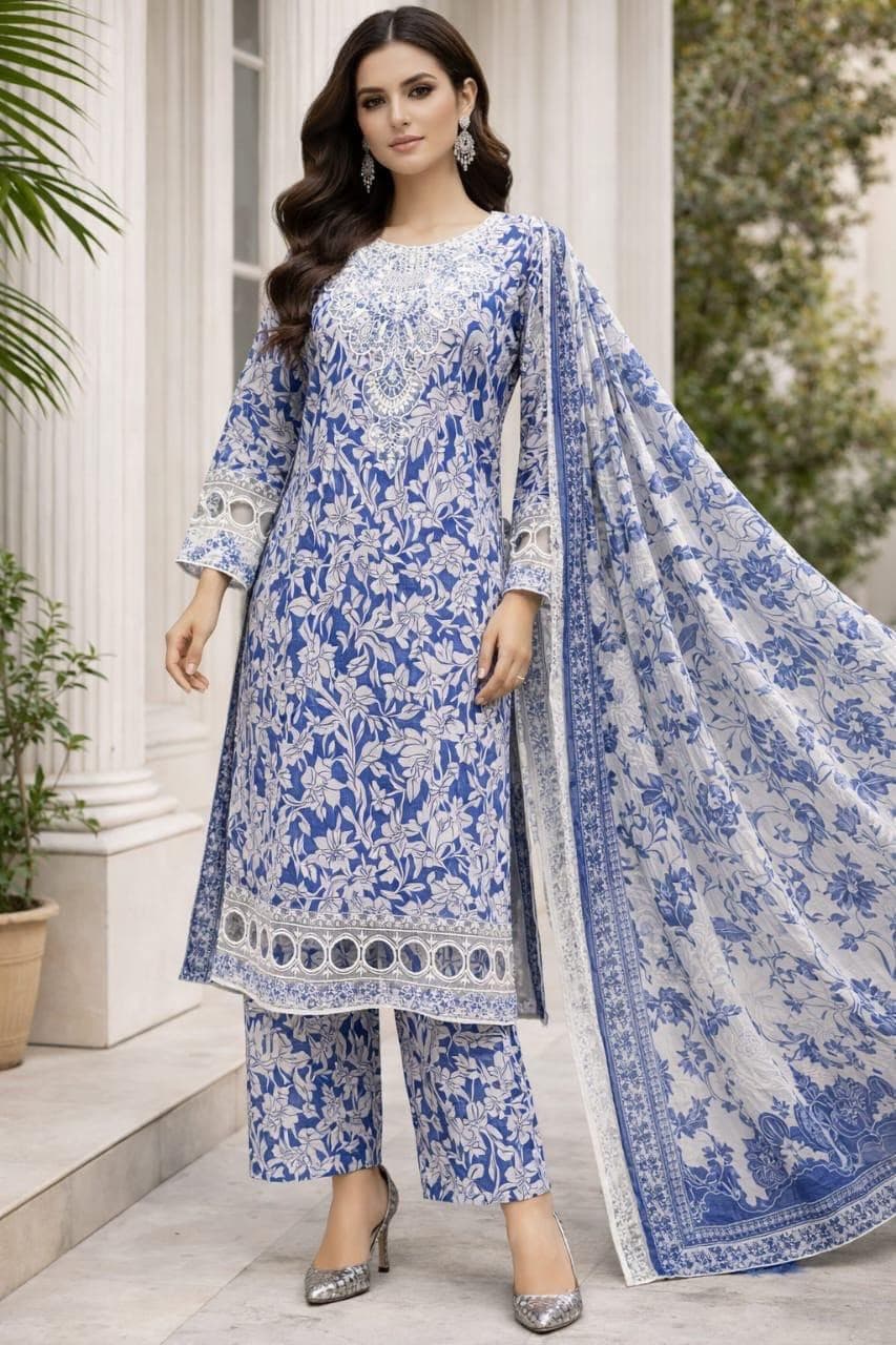 Sitara Luxury Lawn Suit - Premium Lawn Wholesale Pakistani Suit