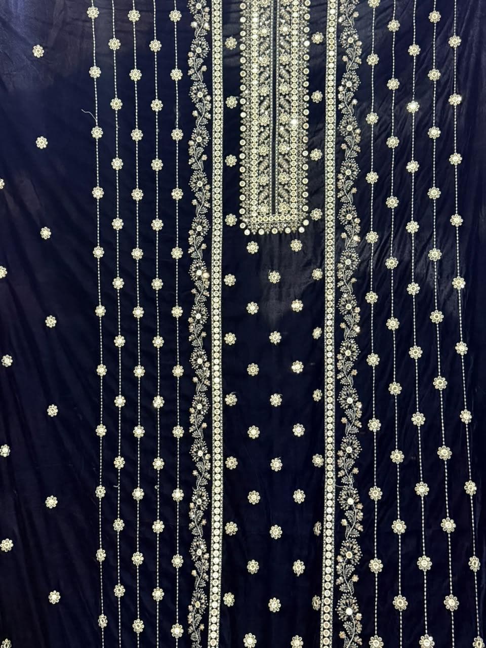 Rubab Embroidered Velvet Suit - Luxury Velvet Wholesale Pakistani Suit